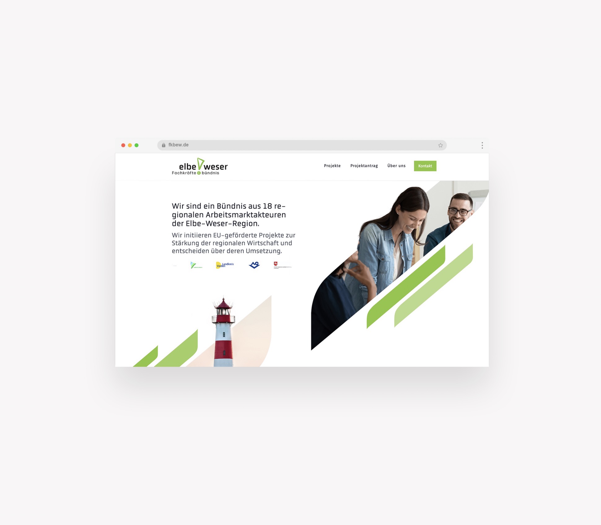 Fachkräftebündnis Elbe-Weser Website - Webseite für Förderprojekte