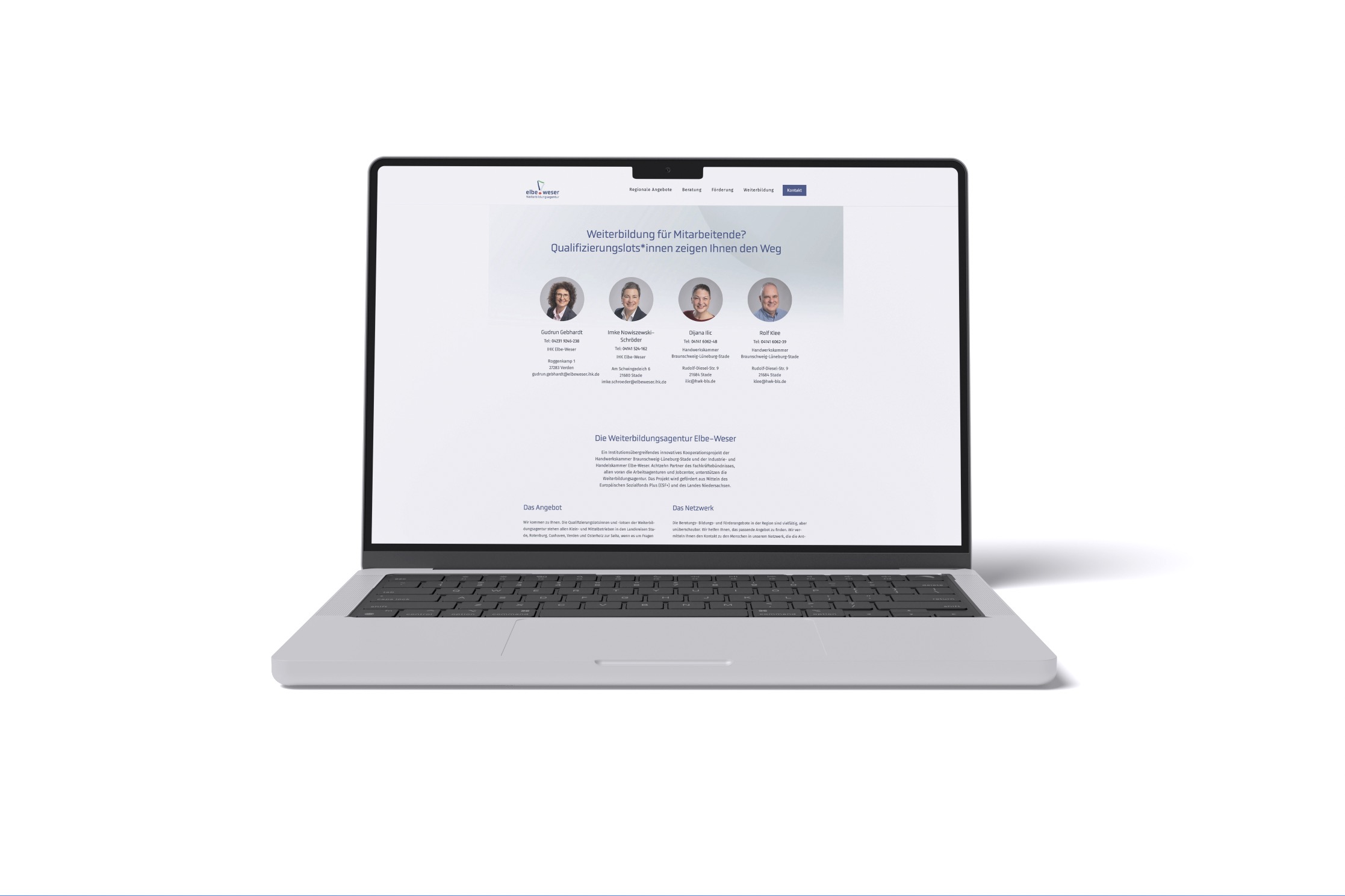Weiterbildungsagentur Website - Portal für berufliche Weiterbildung